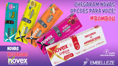 Novex ganha seis novas recargas
