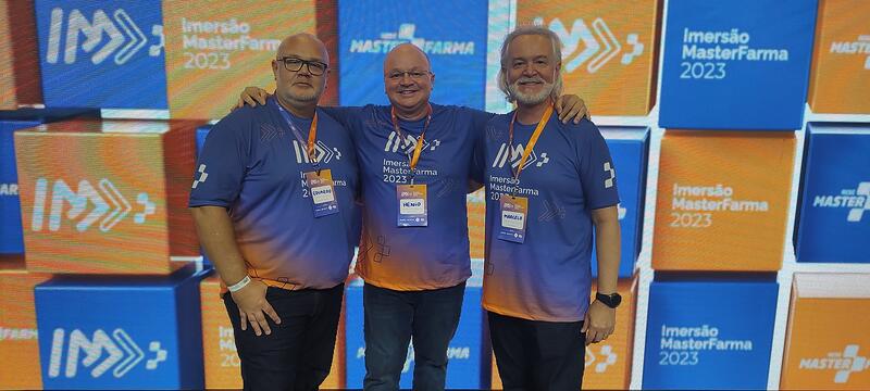 O trio de fundadores Eduardo, Henio e Marcelo Grasso