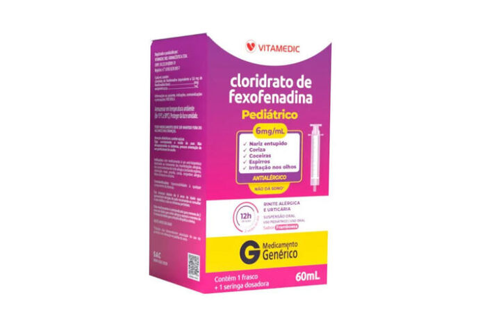 Imagem relacionada a: Vitamedic lança genérico exclusivo de fexofenadina