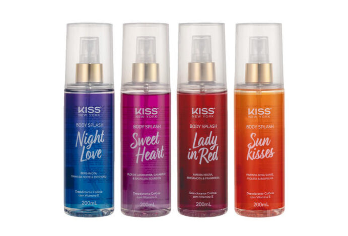 Kiss New York lança body splash