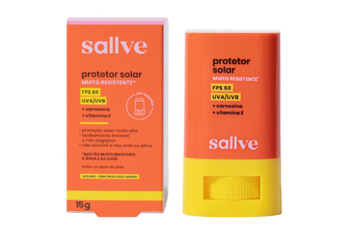 Sallve lança protetor solar em bastão