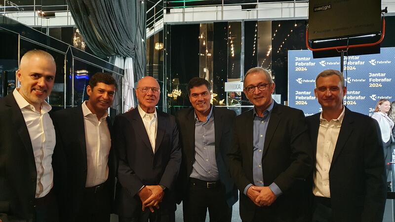 Jeandre Cohen (Hypera), Jony Sousa (Abradilan), Armando e Rodrigo Ahmed (Drogaria Venancio), Ivan Coimbra e Vinicius DallOvo (Abradilan)