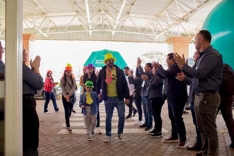 Recepção calorosa das caravanas